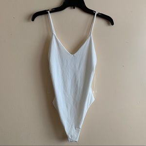 White Windsor bodysuit